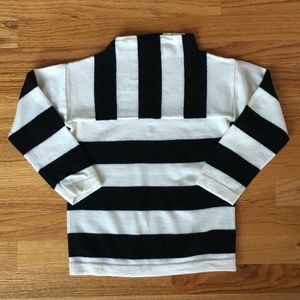 Crewcuts Black and White Wool Sweater, Girls Size 10
